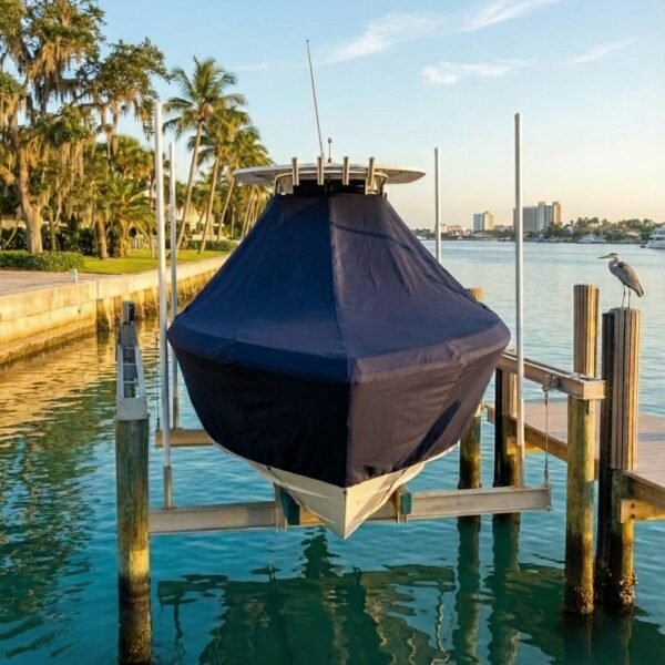 Everglades 240 T-Top Boat Cover & Canvas