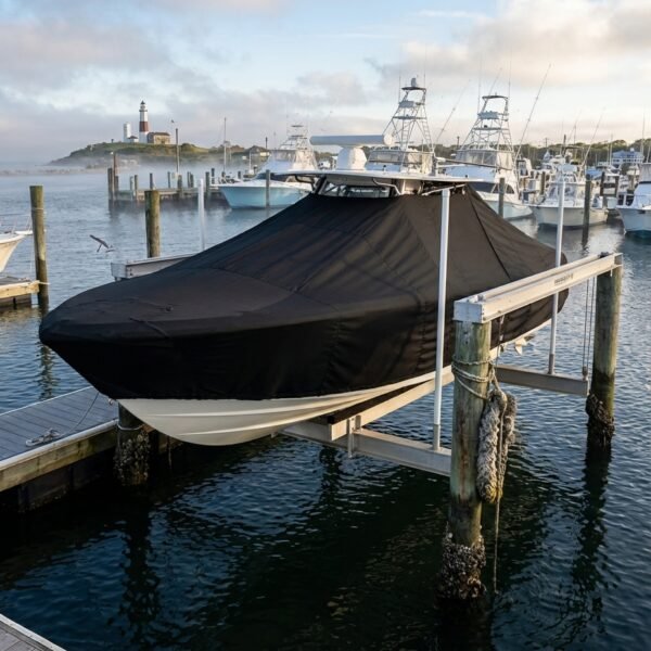 Everglades 290 Pilot T-Top Boat Cover & Canvas