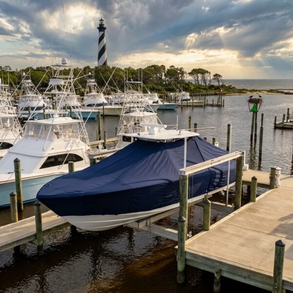 Everglades 325 T-Top Boat Cover & Canvas