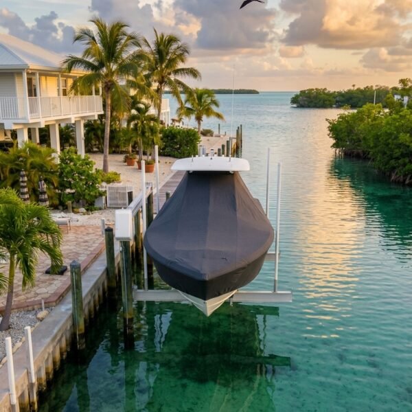 Everglades 350 T-Top Boat Cover & Canvas