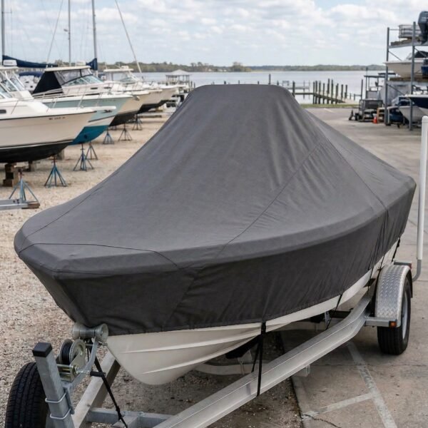 Key West 1720 Center Console Boat Cover & Canvas