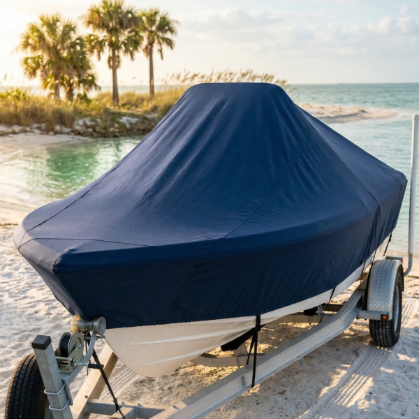 Key West 176 Bay Reef Center Console Boat Cover & Canvas