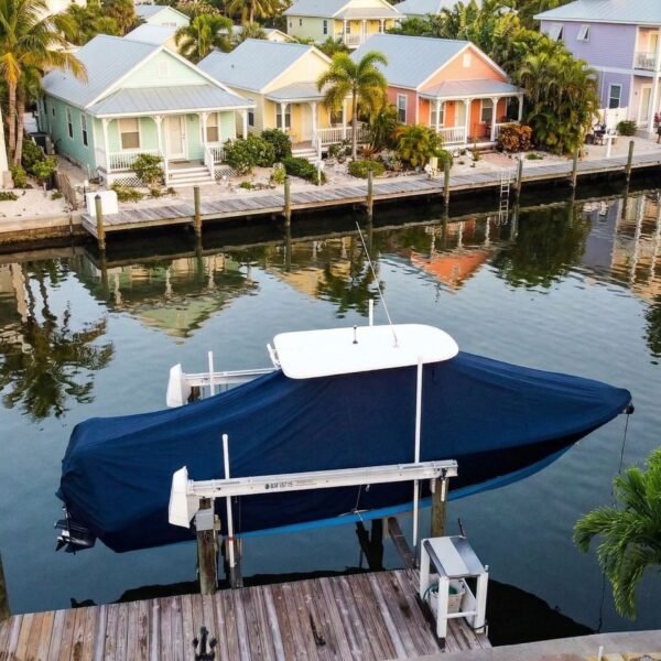 Key West 176 Bay Reef T Top Boat Covers & Canvas