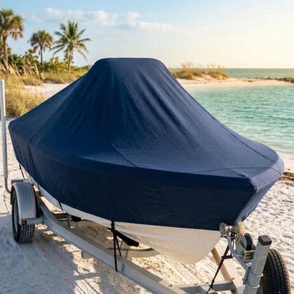 Key West 186 Bay Reef Center Console Boat Cover & Canvas