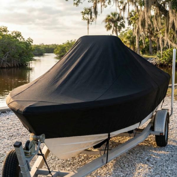 Key West 188 Bay Reef Center Console Boat Cover & Canvas