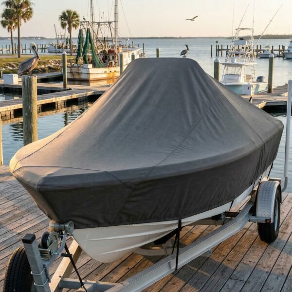 Key West 203 DFS Center Console Boat Cover & Canvas