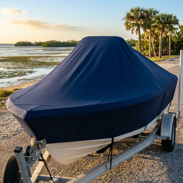 Key West 210 Bay Reef Center Console Boat Cover & Canvas
