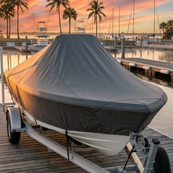 Key West 219 (FS) Center Console Boat Cover & Canvas