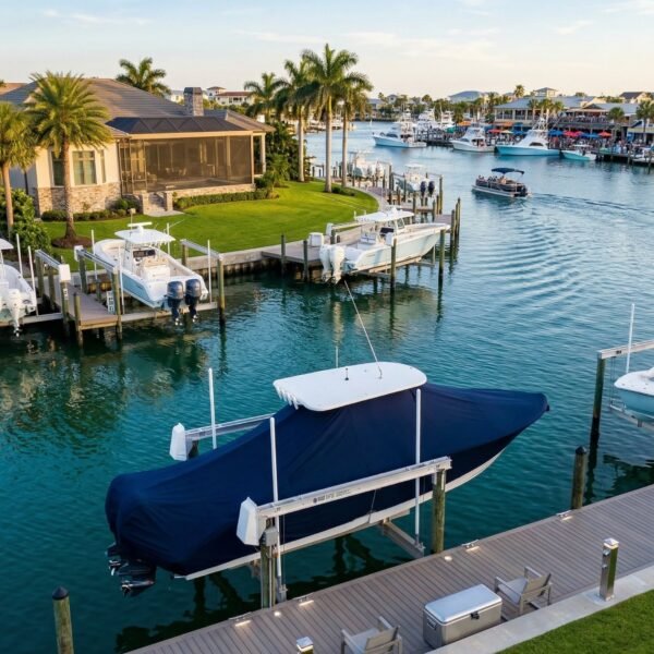 Key West 239 DFS T Top Boat Cover & Canvas