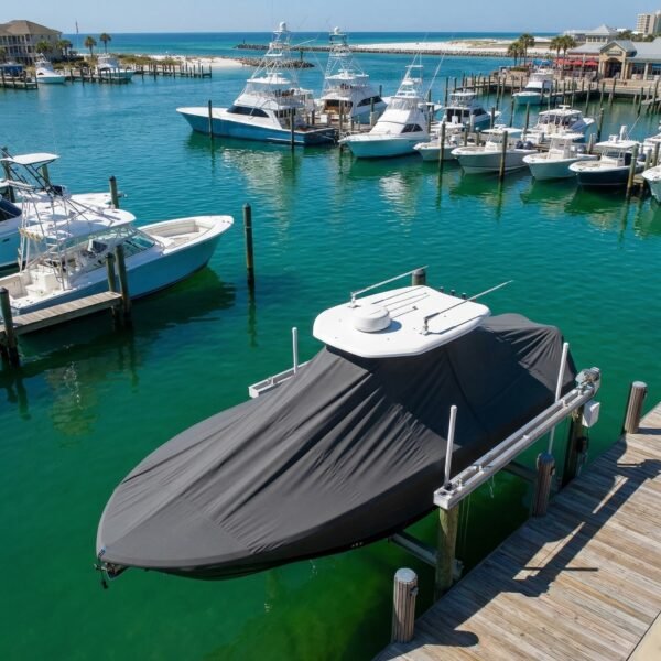 Key West 268 T Top Boat Cover & Canvas