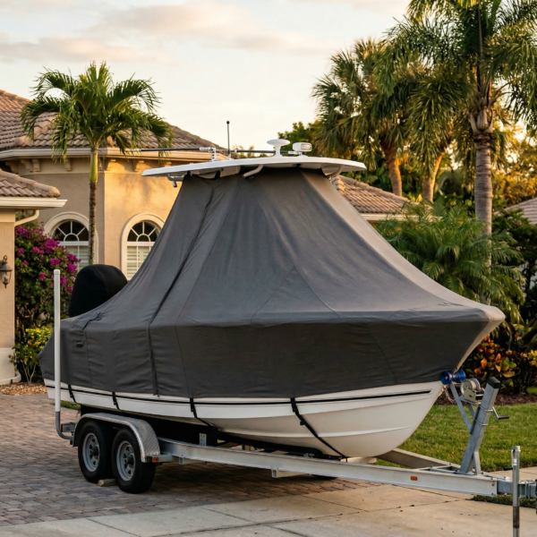 Sea Hunt 24 (BXBR) T-Top Boat Cover & Canvas