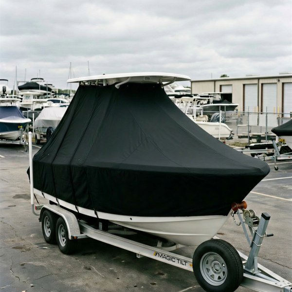 Sea Hunt 25 (BXBR) T-Top Boat Cover & Canvas