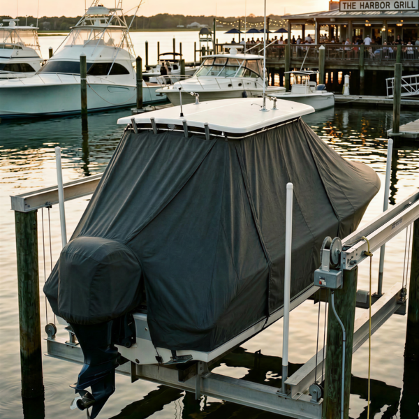 Sea Hunt 25 (Escape) T-Top Boat Cover & Canvas
