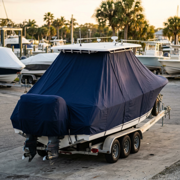 Sea Hunt 25 Gamefish T-Top Boat Cover & Canvas