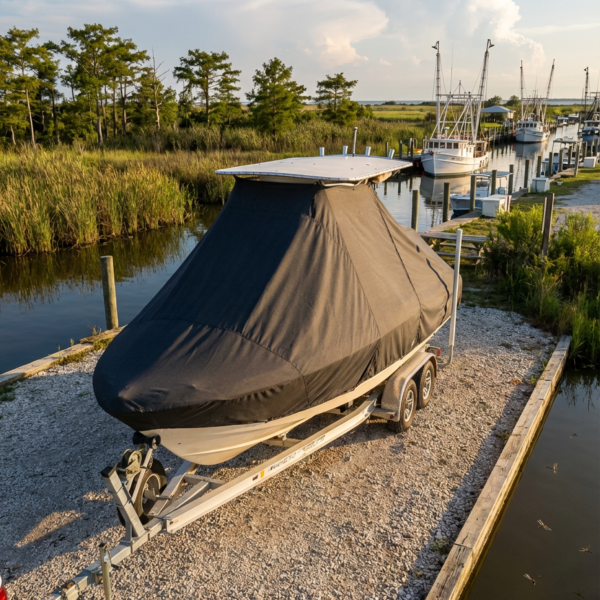 Bluewave 2600 Makaira T-Top Boat Cover & Canvas