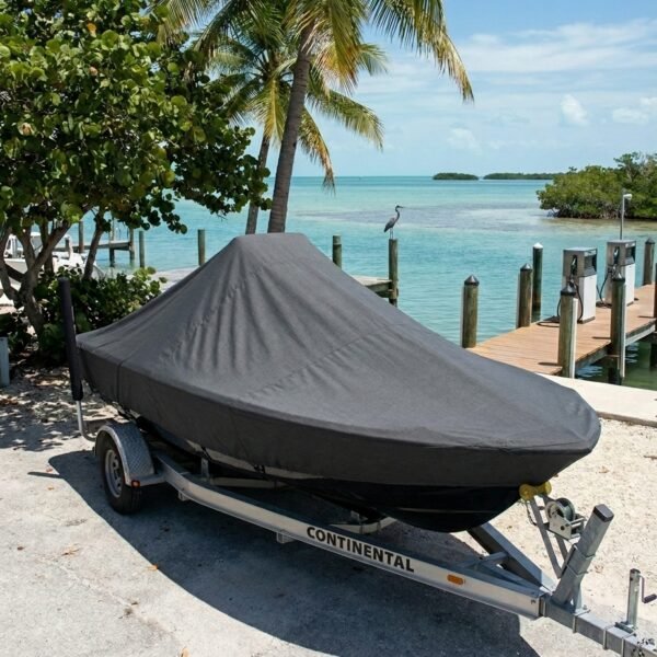 Boston Whaler 17 Montauk center console boat cover