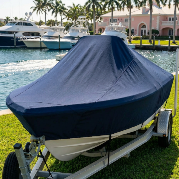 Boston Whaler 18 Outrage center console boat cover