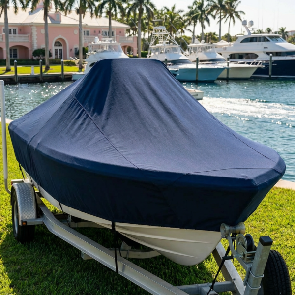 Boston Whaler 180 Dauntless center console boat cover