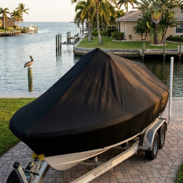 Boston Whaler 190 Nantucket center console boat cover