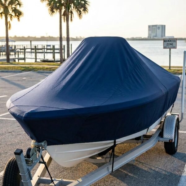 Boston Whaler 210 Dauntless center console boat cover