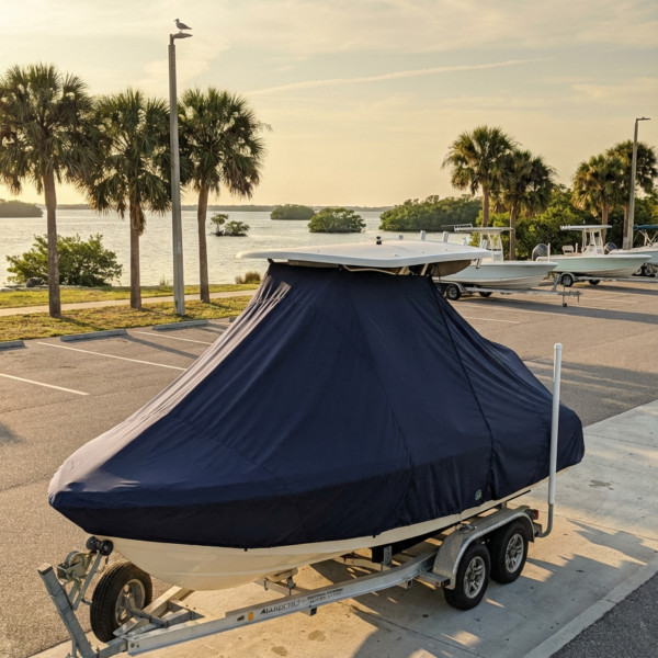 Boston Whaler 210 Dauntless T-Top Boat Cover & Canvas