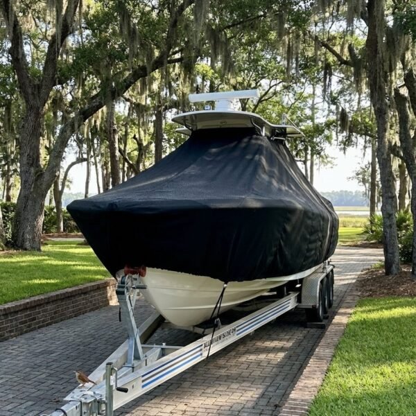 Boston Whaler 220 Dauntless T-Top Boat Cover & Canvas