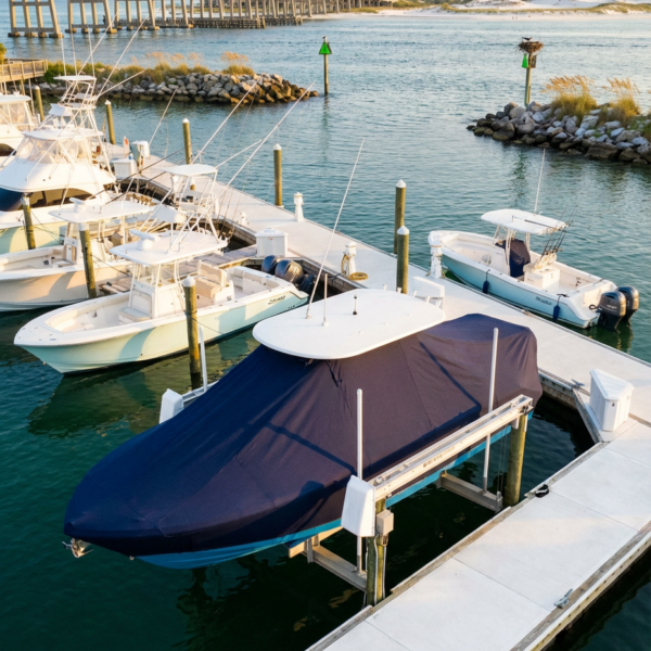 Boston Whaler 240 Outrage T-Top Boat Cover & Canvas