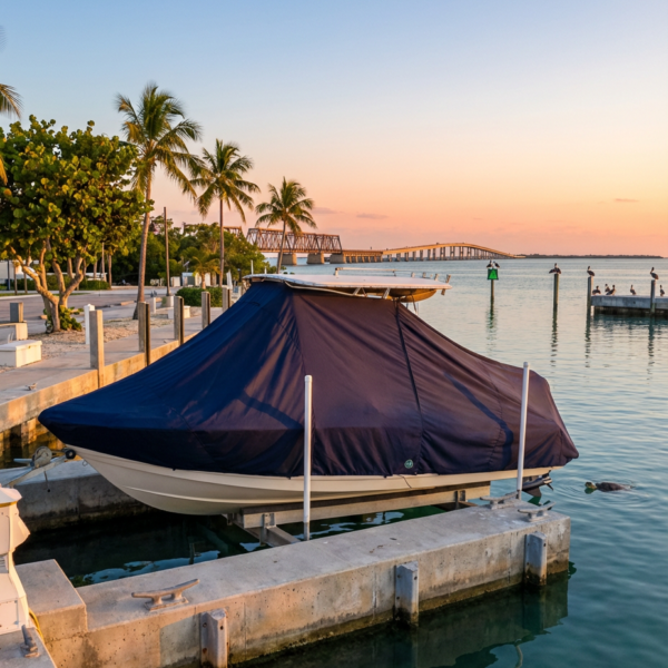 Boston Whaler 280 Outrage T-Top Boat Cover & Canvas