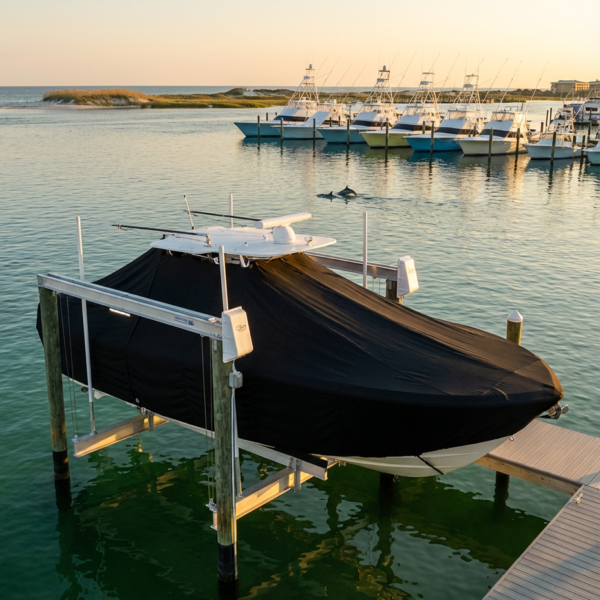Boston Whaler 280 Vantage T-Top Boat Cover & Canvas