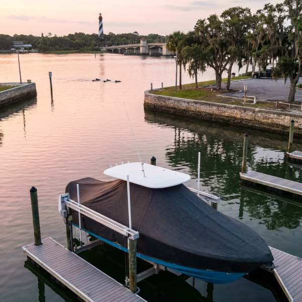 Boston Whaler 330 Outrage T-Top Boat Cover & Canvas