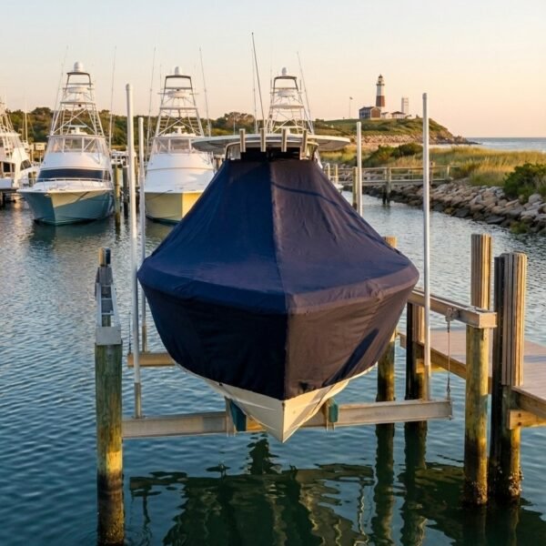 Boston Whaler 380 Outrage T-Top Boat Cover & Canvas