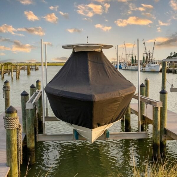 Caymas 26 HB T-Top Boat Cover & Canvas