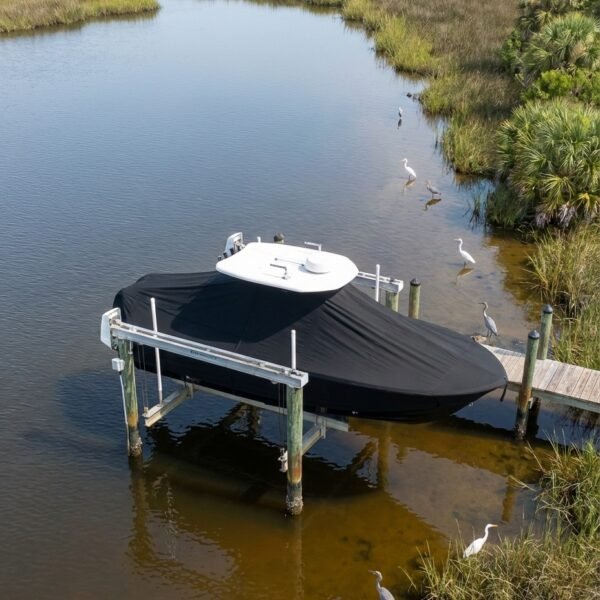 Cobia 21 Bay T-Top Boat Cover & Canvas