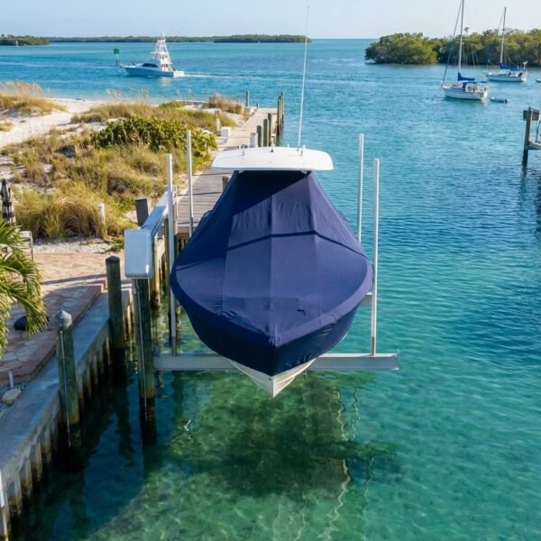 Cobia 216 T-Top Boat Cover & Canvas