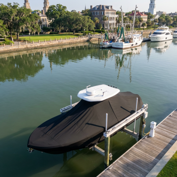 Cobia 237 T-Top Boat Cover & Canvas