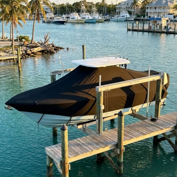 Cobia 256 T-Top Boat Cover & Canvas