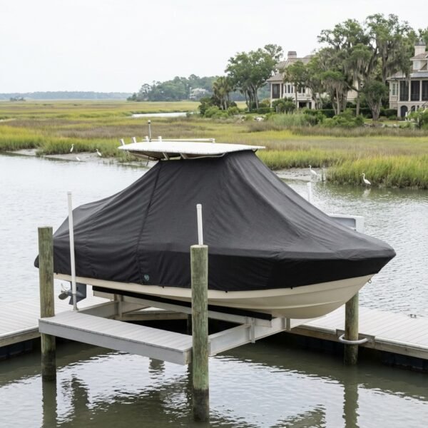 Cobia 261 T-Top Boat Cover & Canvas