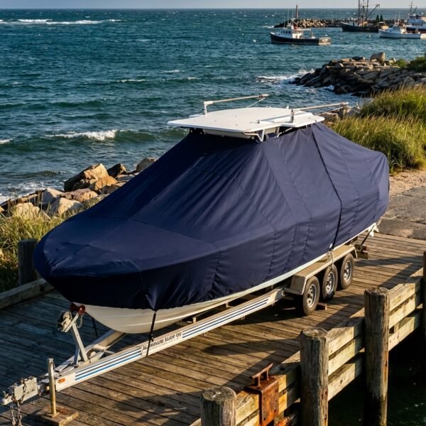 Cobia 320 T-Top Boat Cover & Canvas