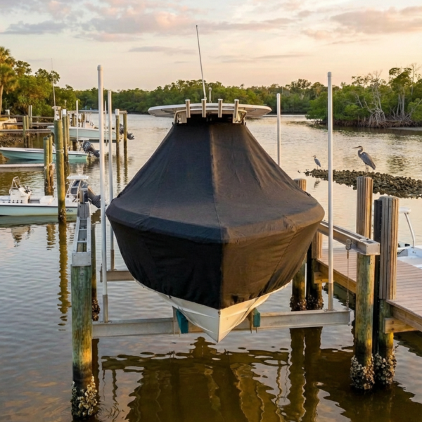 Crevalle 24 Bay T-Top Boat Cover & Canvas