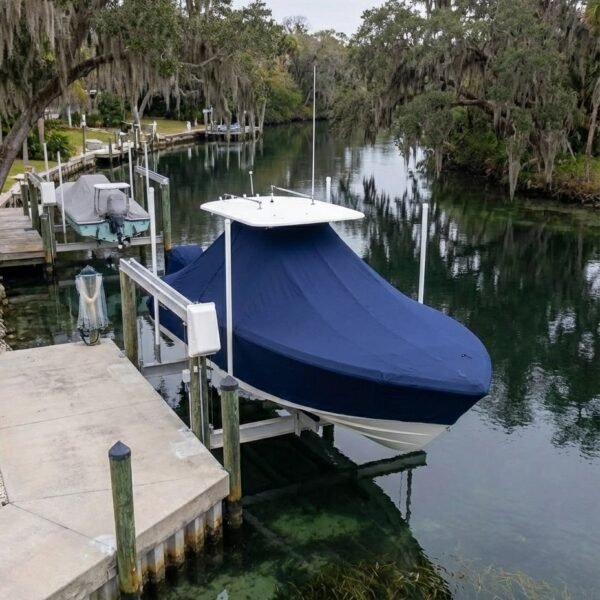 Crevalle 26 Bay T-Top Boat Cover & Canvas
