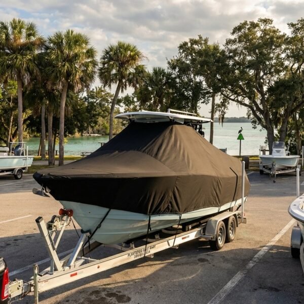 Crevalle 26 HBW T-Top Boat Cover & Canvas