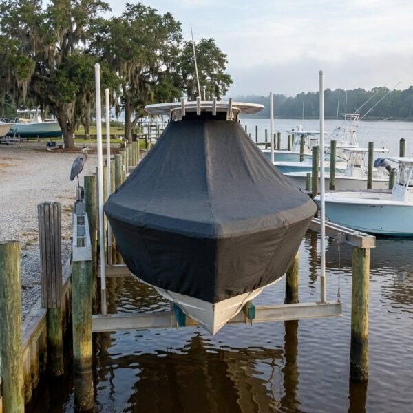 Fountain 25 T-Top Boat Cover & Canvas