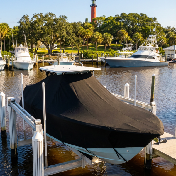 Mako 284 T-Top Boat Cover & Canvas