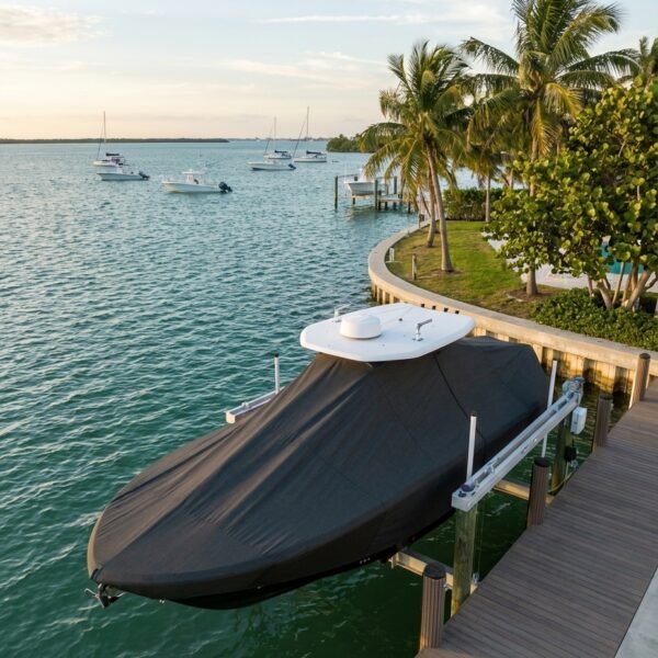 Reef Runner 34 T-Top Boat Cover & Canvas