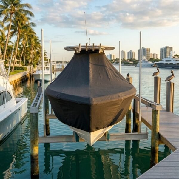 Sea Craft 19 T-Top Boat Cover & Canvas