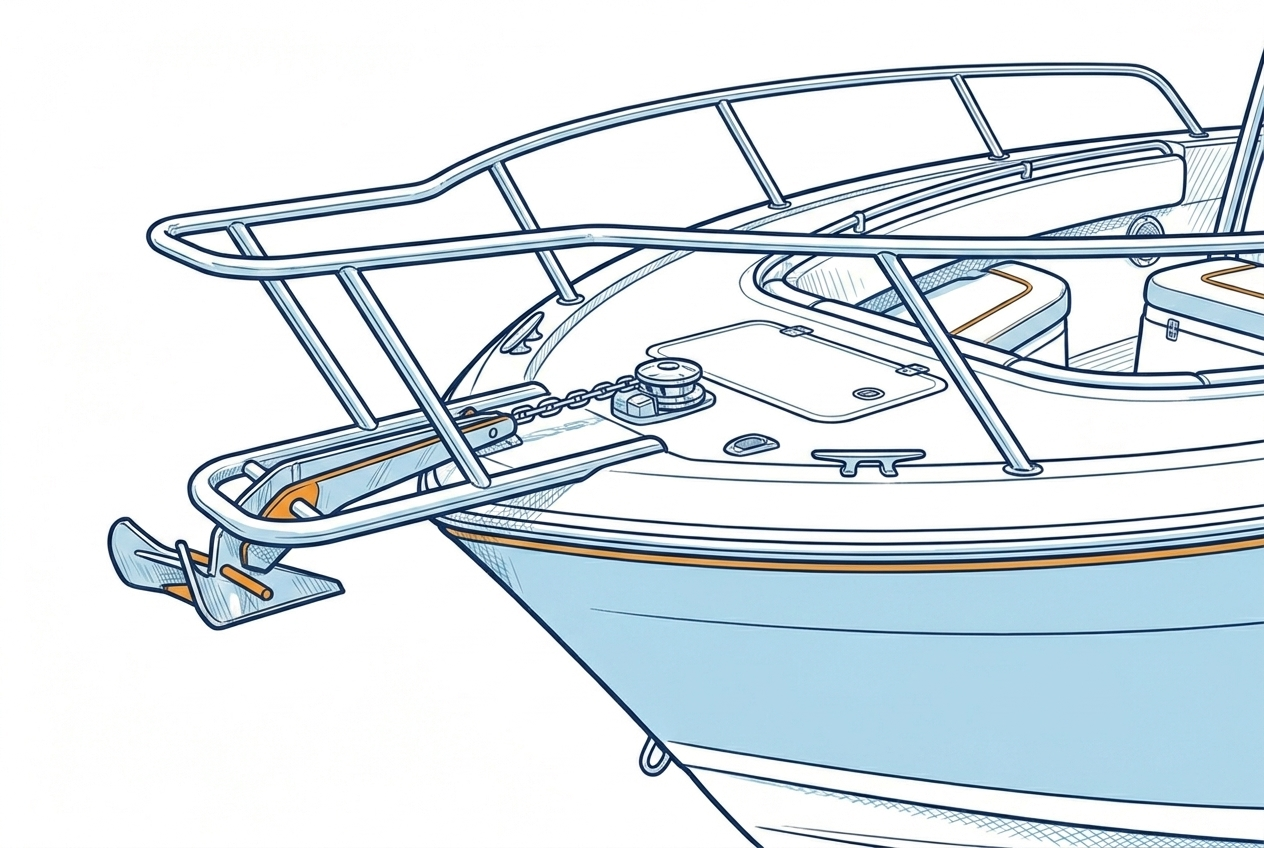 Boat bow pulpit