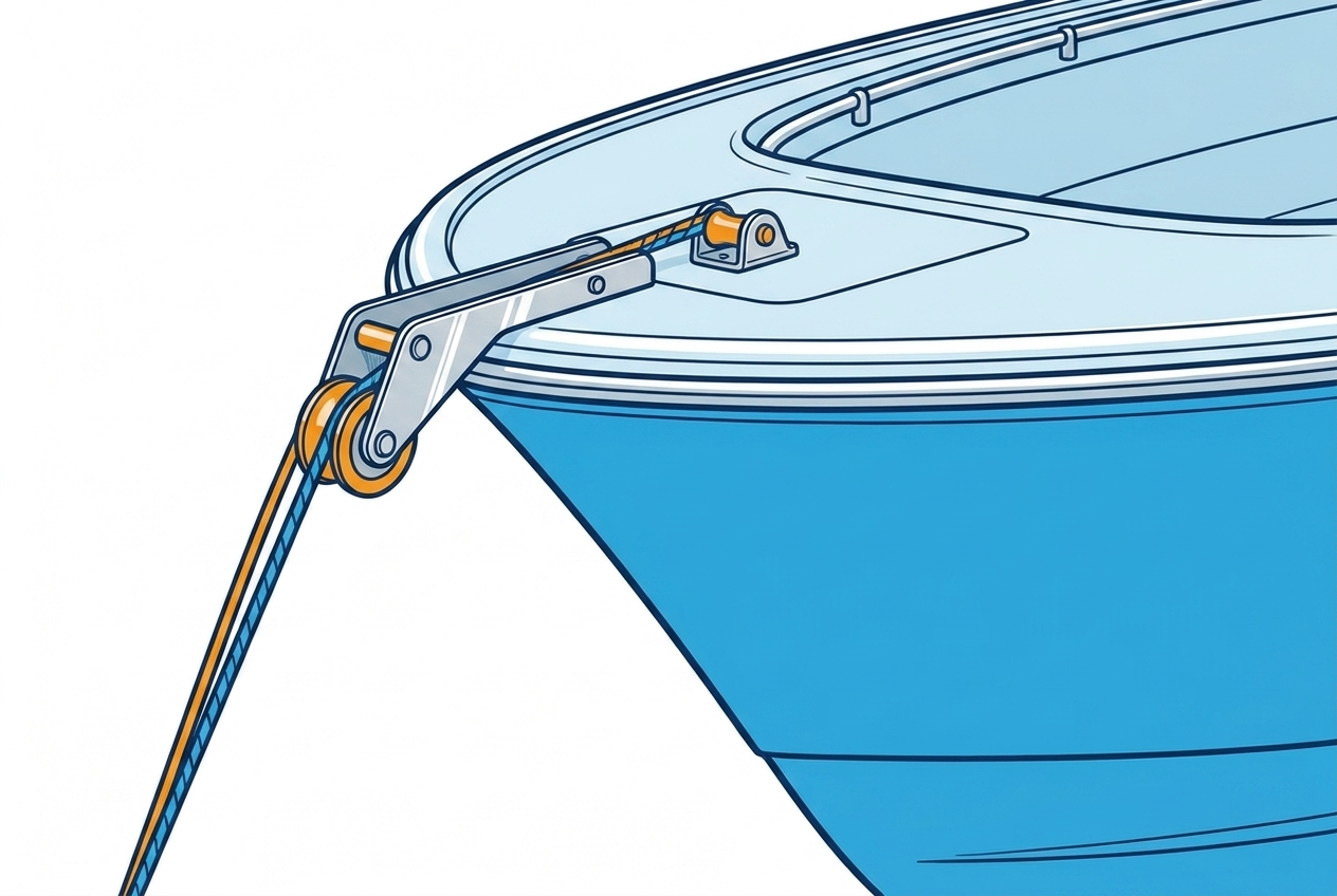 Boat bow roller